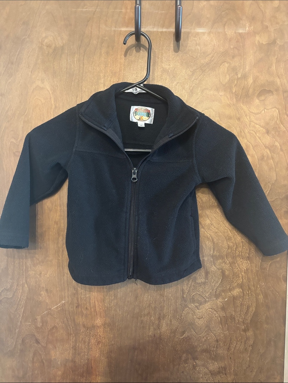 Bass Pro Shops Kids Black Fleece Full-Zip Jacket
